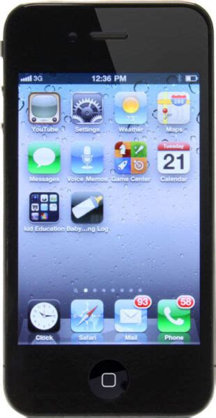 Apple Iphone 4 32gb Black Virgin Mobile Ca A1332 Gsm For Sale