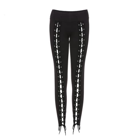 Gothic Laced Corset Leggings Goth Mall Gothic Leggings Lace Up