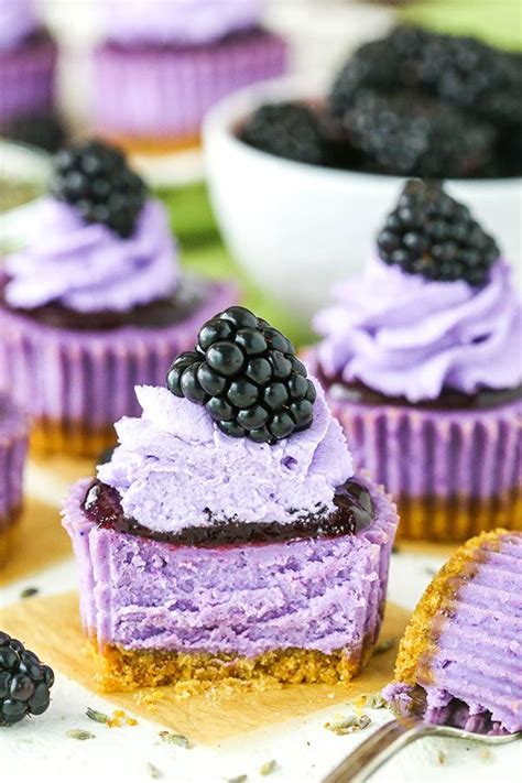 Please use a pan with these dimensions, as it is the best for the job. Mini Blackberry Lavender Cheesecakes | Recipe | Mini ...