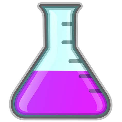 OnlineLabels Clip Art Lab Icon Erlenmeyer Flask Purple