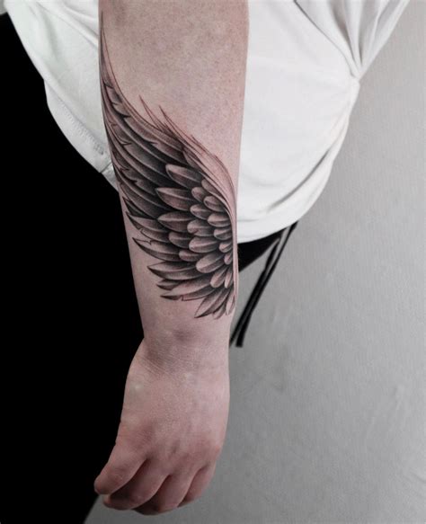 Top 91 Best Angel Wings Tattoo Ideas [2020 Inspiration Guide] Angel Wings Tattoo Forearm