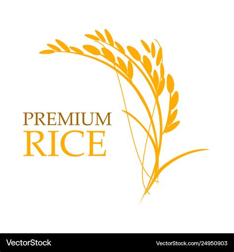 Rice Premium Logo Royalty Free Vector Image Vectorstock