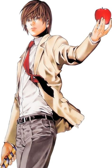 An Anime Character Holding An Apple In His Hand