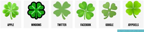 🍀 Four Leaf Clover Emoji