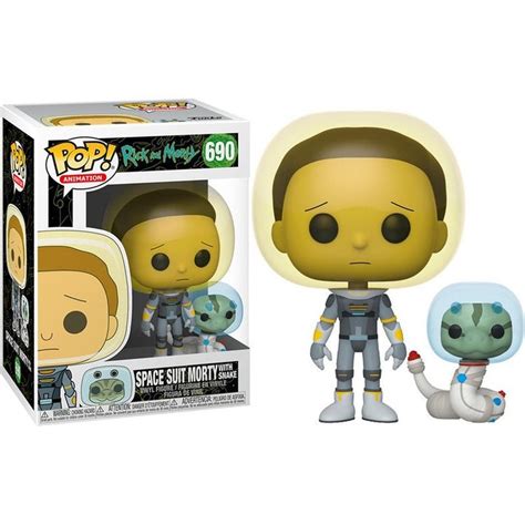 Rick And Morty Funko Pop Space Suit Morty With Snake 690 Big