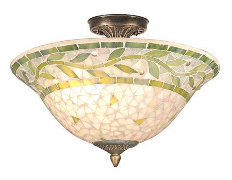 Upgarde led ceiling light macarons flush mount kitchen lamp home office fixtures. Dale Tiffany TH70655 Mosaic Semi-Flush Mount Ceiling Light ...