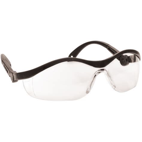 portwest pw35 clear safeguard safety glasses safetec direct