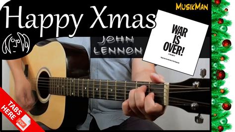 HAPPY XMAS WAR IS OVER John Lennon GUITAR Cover MusikMan N