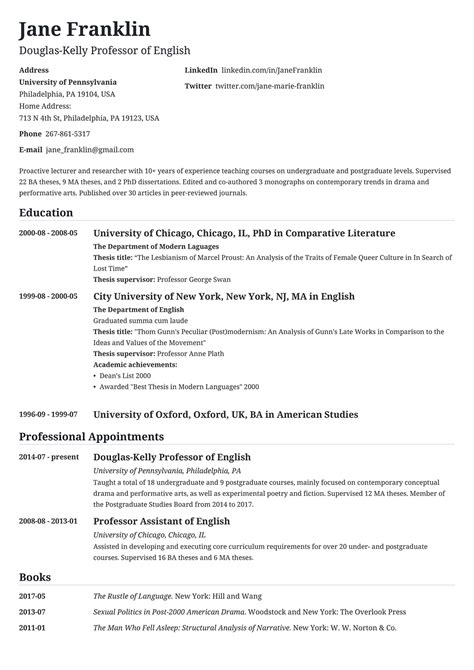 The cv or curriculum vitae is a candidate's first chance in making a good impression before a potential employer. 500+ CV Examples: a Curriculum Vitae for Any Job Application