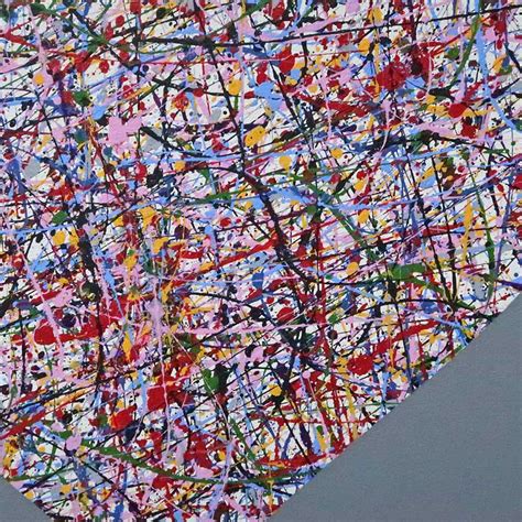 Abstract Heart Heart Pop Art Image In Jackson Pollock Style