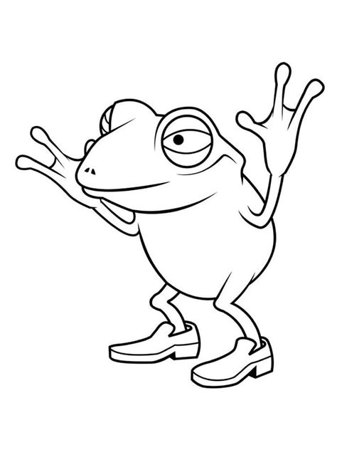 A Cartoon Frog Coloring Page Download Print Or Color Online For Free