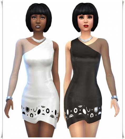 Black And White Party Dresses At Annetts Sims 4 Welt Sims 4 Updates