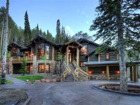 Forest Mansion House Goals In 2019 Luxury Log Cabins Log Homes House