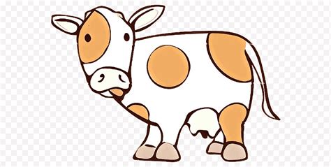 Vaca Ganado Ganado Lechero Dibujos Animados Dibujo Vivo Silueta
