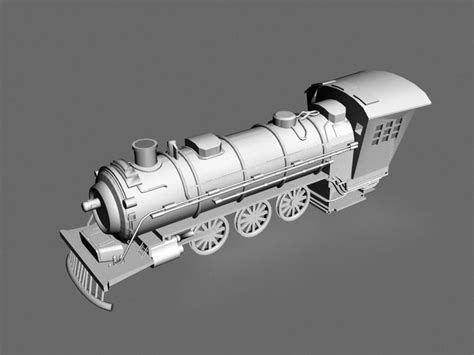 Steam Train Engineer 3d Model 3ds Max Files Free Download Modeling
