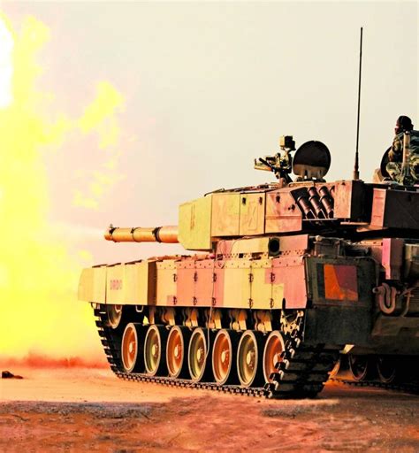 Indian Arjun Main Battle Tank Mbt In Action Bharat Military Review