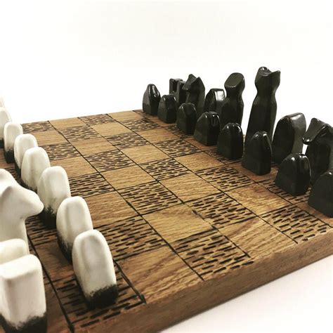 Homemade Ceramic Chess Set Pic Spatula