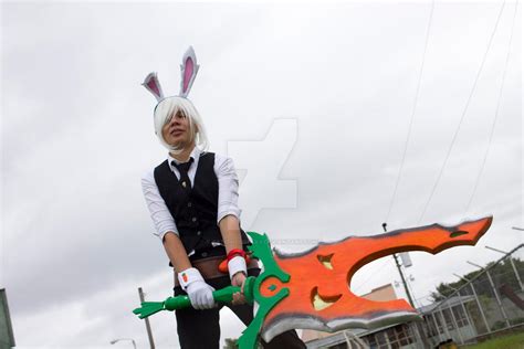 League Of Legends Riven Bunny Gender Bender 011 By Gatitocosplay On