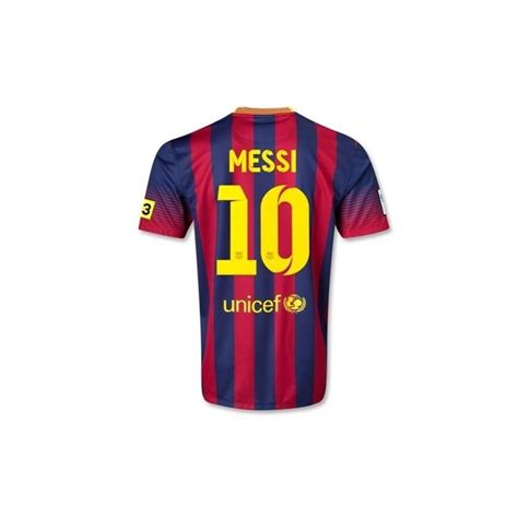 Fc Barcelone Domicile Football Jersey 201314 Messi 10 Nike