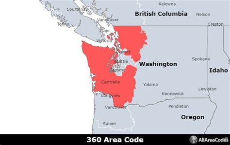 360 Area Code Location Map Time Zone And Phone Lookup