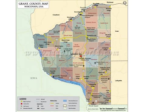 Buy Grant County Map