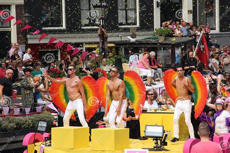 amsterdam gay pride canal parade editorial stock image image of boat lgbt 57420919