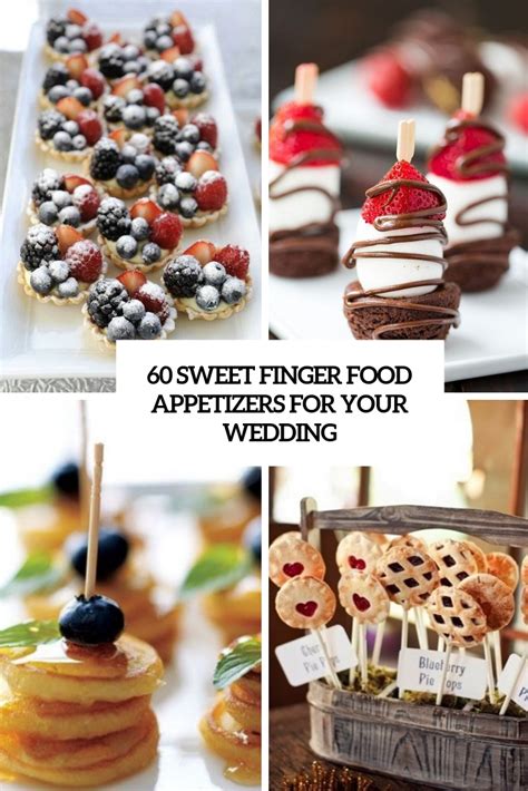 From mozzarella sticks to dainty crostini, our best american finger foods are perfect for your next party or gameday. 60 Sweet Wedding Finger Food Ideas And Mini Desserts ...