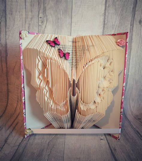 Handmade Bespoke Butterfly Bookfold Book Art Bookami Book Etsy