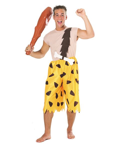 Adult Flintstones Caveman Bamm Bamm Rubble Mens Fancy Dress Costume