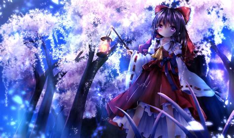 Often, anime characters are spotted wearing chopsticks as their unique hair accessories, which is what makes them so. Hakurei Reimu, Touhou, Japanese kimono, Lantern, Anime ...