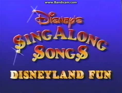 Opening To Disneys Sing Along Songs Disneyland Fun 1990 Vhs Video
