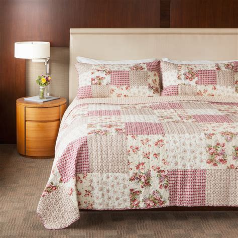 Buy Slpr Country Roses Comforter Set King Quilt With Pillow Shams