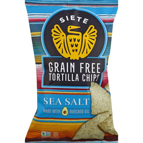siete tortilla chips grain free sea salt shop vista foods