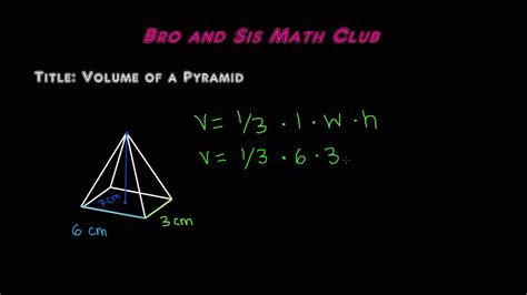 What is volume in math. Volume of a Pyramid - 7th Grade Math - YouTube