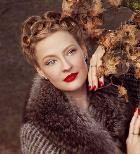 Lily Jarlsson 1940s Vintage Style Makeup And Hair In 2019