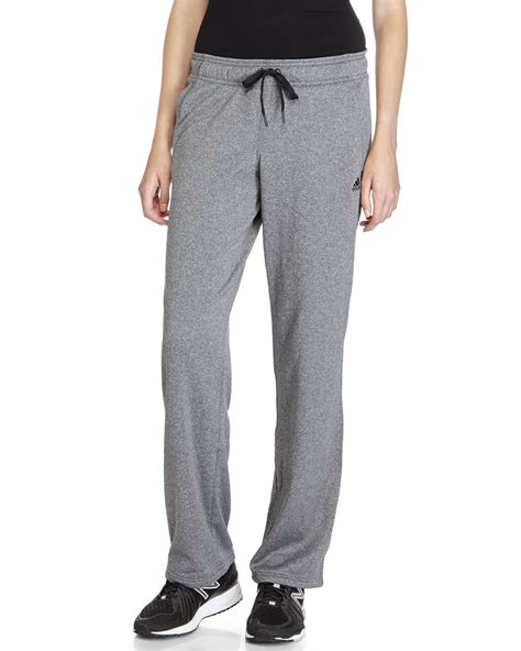 Lyst Adidas Grey Drawstring Fleece Sweatpants In Gray