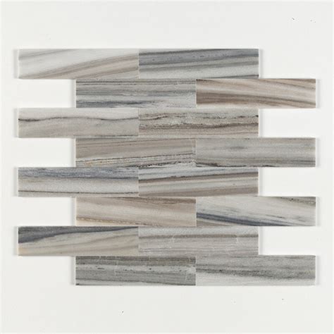 Skyline Polished Marble Tile 3x12x38 Marble Flooring Gray Marble