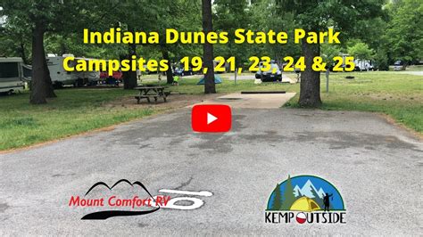 Indiana Dunes State Park Campsites 19 21 23 24 25 Campground