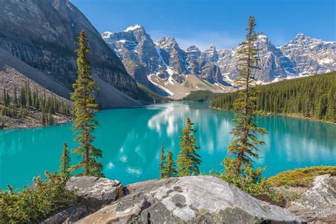 True Blue Moraine Lake Banff National Park Alberta Canada Dean