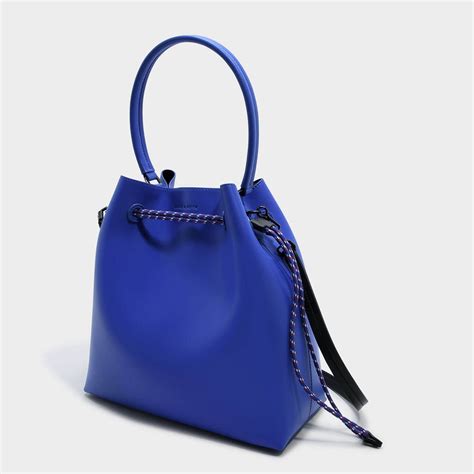 The official charles & keith facebook page. Blue Top Handle Bucket Bag |CHARLES & KEITH (With images ...