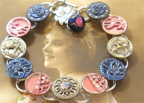 Victorian Button Sterling Bracelet Antique Buttons From T Flickr