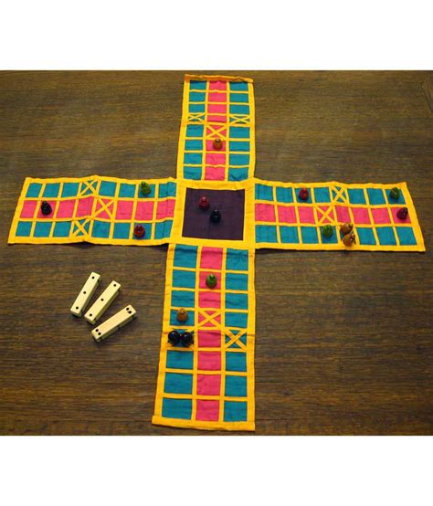 Kalaplanet Multicolour Cloth Historical Pachisi Game Buy Kalaplanet