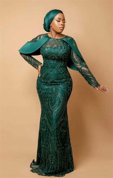 30 Beautiful Emerald Green Lace Styles For Ladies 2021 2022 Nigerian Lace Styles Dress Lace