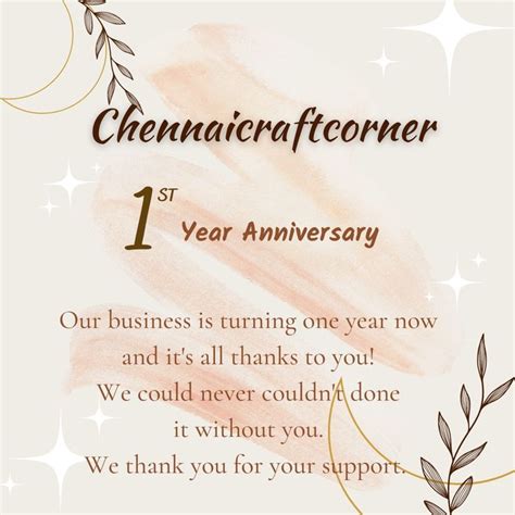 Celebrating Our 1st Year Anniversary In 2023 Business Anniversary
