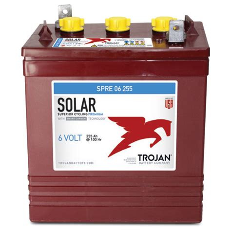 Trojan Spre 06 255 6v 255ah Solar Smart Carbon True Deep Cycle Premium