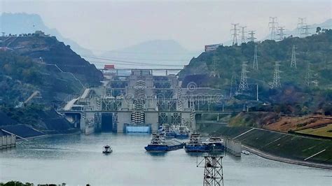 five tier ship locks at three gorges dam stock image image of gorges tier 304863063