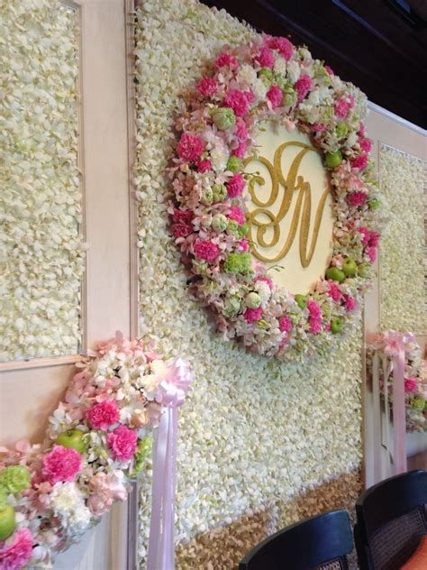 Flower Backdrop For Thai Wedding Ceremony At 137 Pillars House Chiang