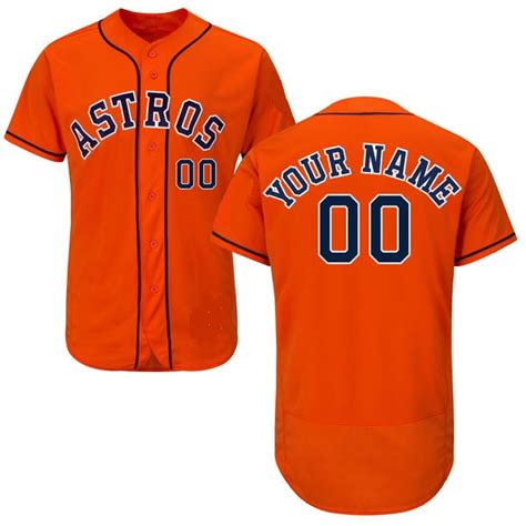 Houston Astros Customizable Baseball Jersey Best Sports Jerseys