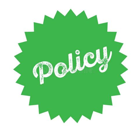 Policy Stamp On White Stamp On White Stock Vector Illustration Of