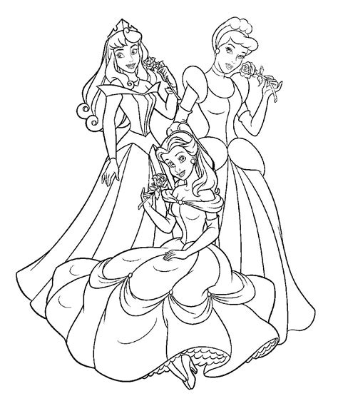 Dibujos De Princesas Disney Para Colorear E Imprimir Gratis Libro De Images